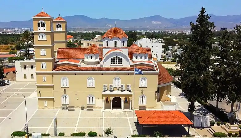 Biserica Sfântul Pavel din Nicosia, fotografie aeriană