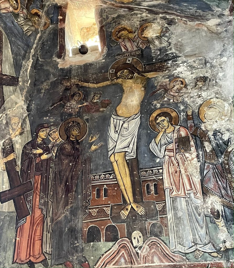 Răstignirea – frescă din Enkleistra