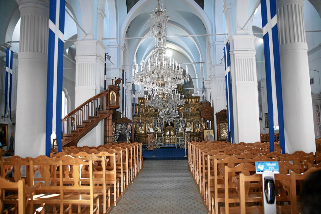Interiorul bisericii Panaghia Faneromeni. Foto: Mboesch, Wikimedia Commons (CC BY-SA 4.0).
